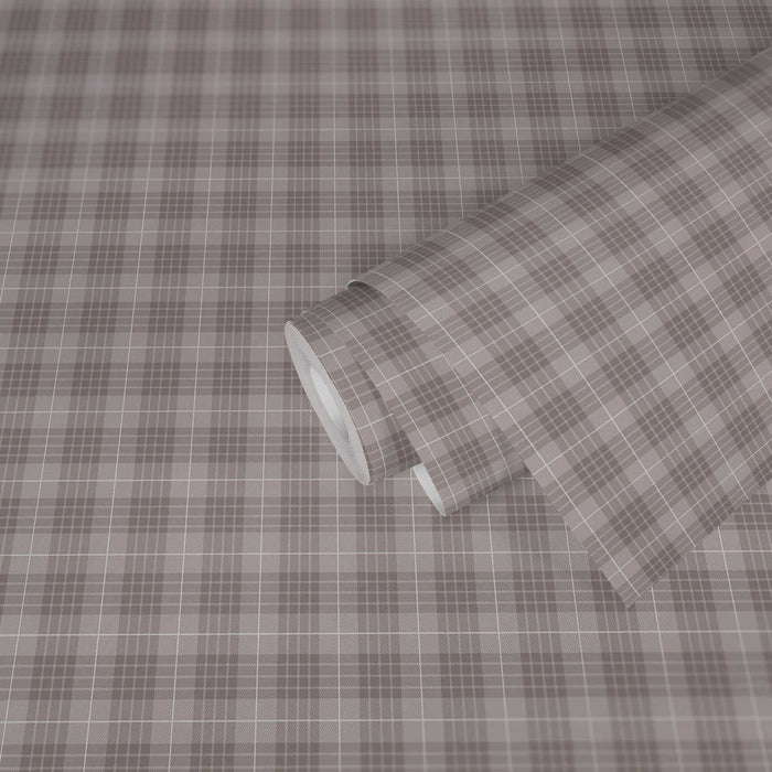 Tartan The Wallpaper - Light Grey
