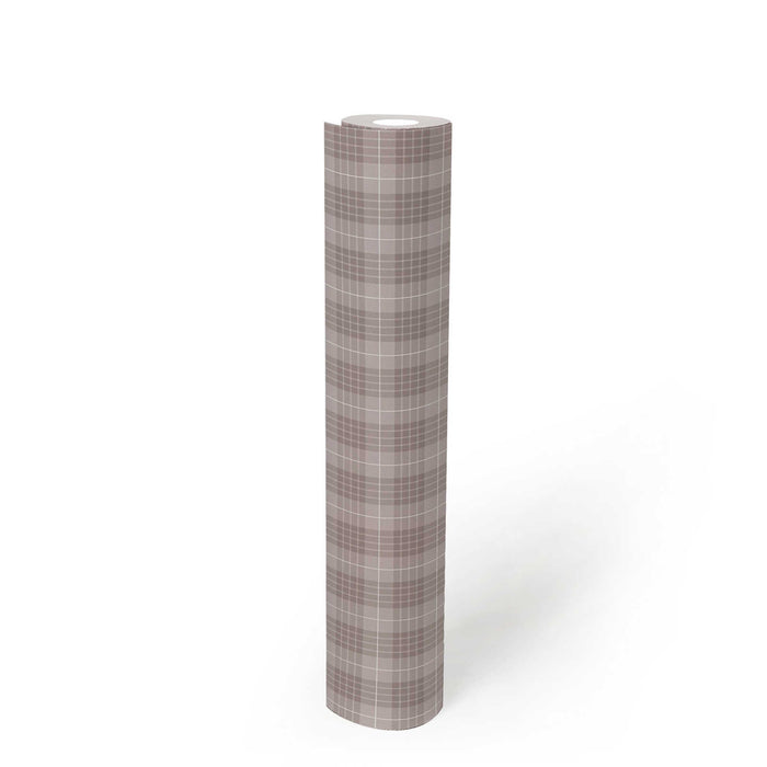 Tartan The Wallpaper - Light Grey