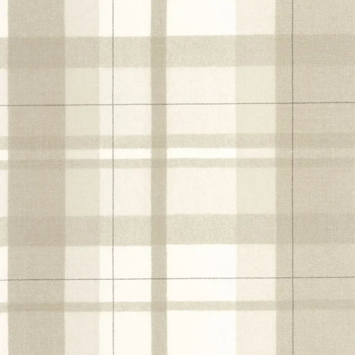 Tartan Touch Wallpaper - Beige Ficelle