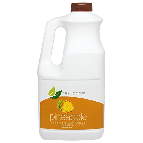 Tea Zone Pineapple Syrup Bottle - 64 oz-Syrups-Tea Zone-Restaurant Supply Drop