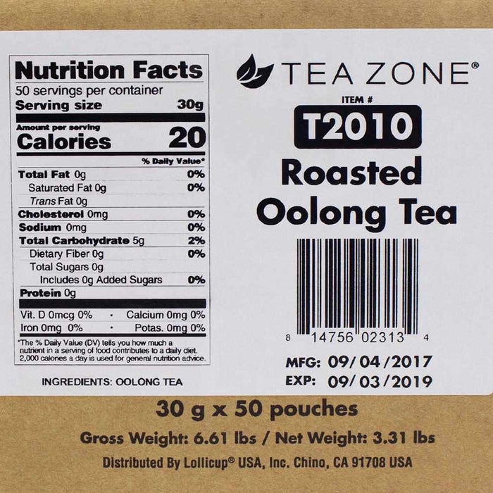 Tea Zone Roasted Oolong Tea - 50 Bags-Tea Leaves-Tea Zone-Restaurant Supply Drop
