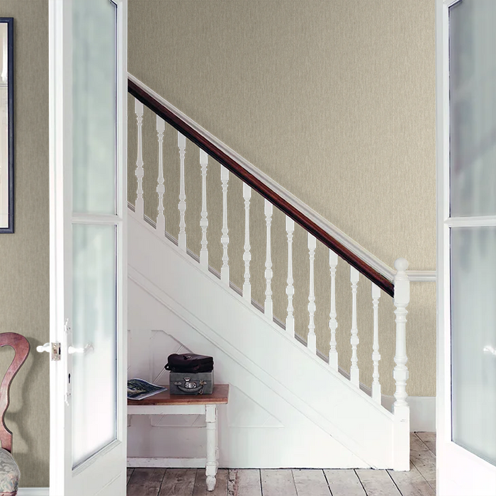 Textura Metallic Wallpaper - Cream