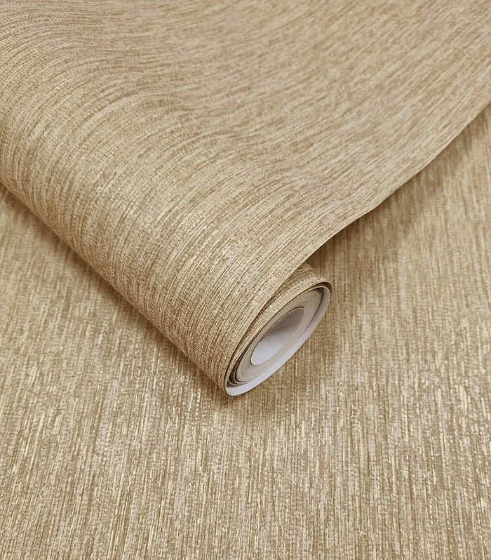 Textura Metallic Wallpaper - Gold / Rust