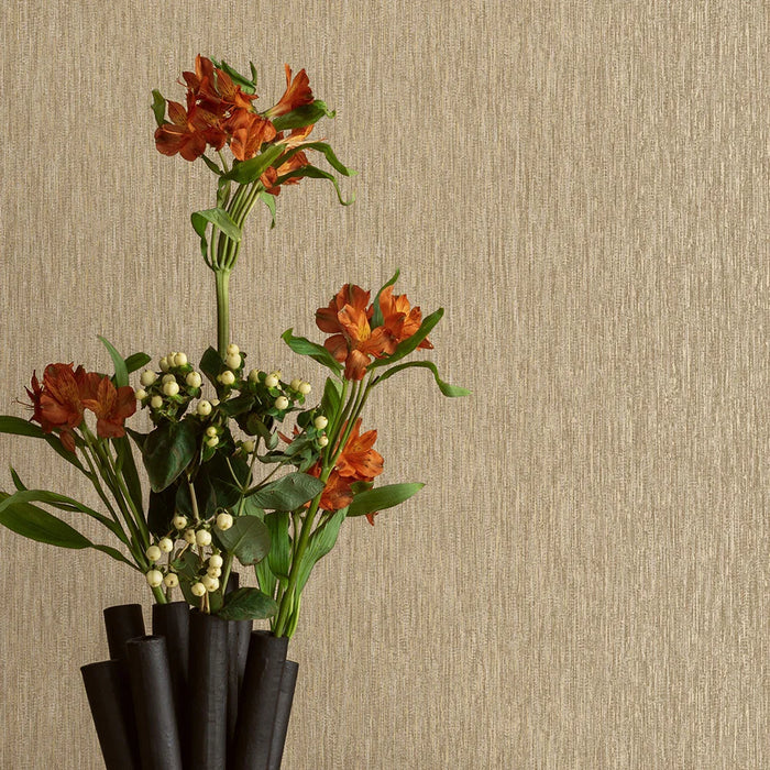 Textura Metallic Wallpaper - Gold / Rust