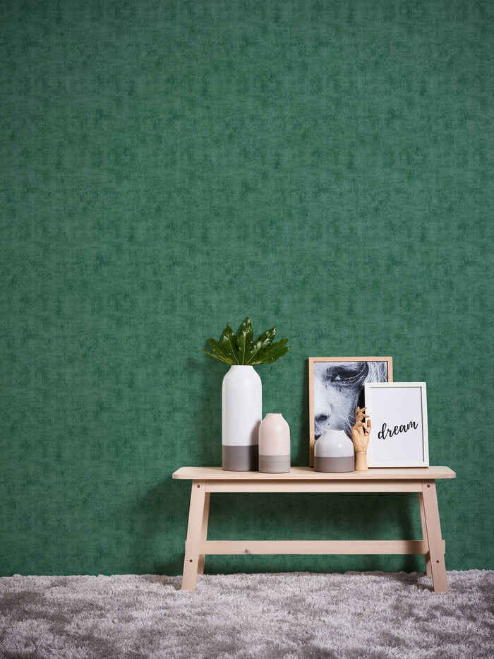 Textured Highlights Wallpaper - Jade Green - 36 Rolls Due September