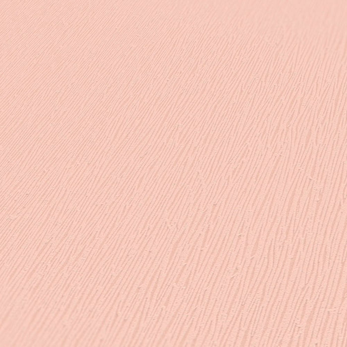Textured Vinyl Wallpaper - Coral Pink