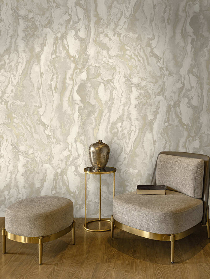 Thassos Wallpaper - Cream