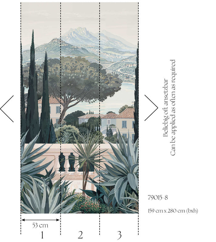 The Wall 4 - Hybrid Wallpaper Mural - Hot Spots - Italian Summer