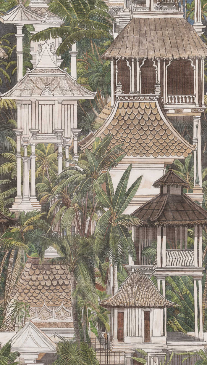 The Wall 4 - Hybrid Wallpaper Mural - Hot Spots - Pagoda