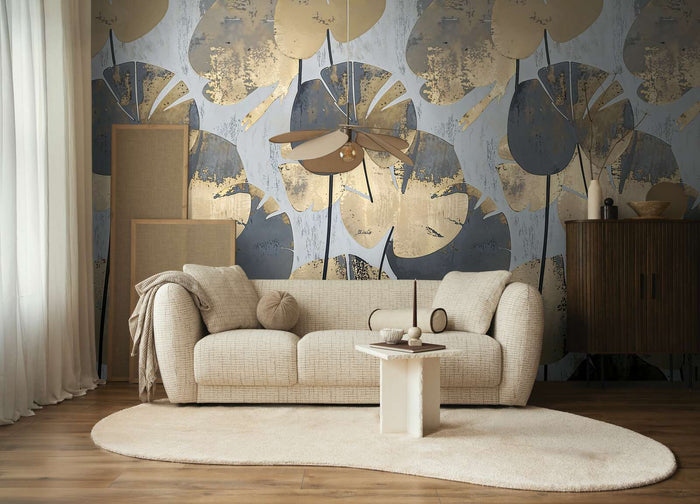 The Wall 4 - Wallpaper Panel - Glamour Leaf