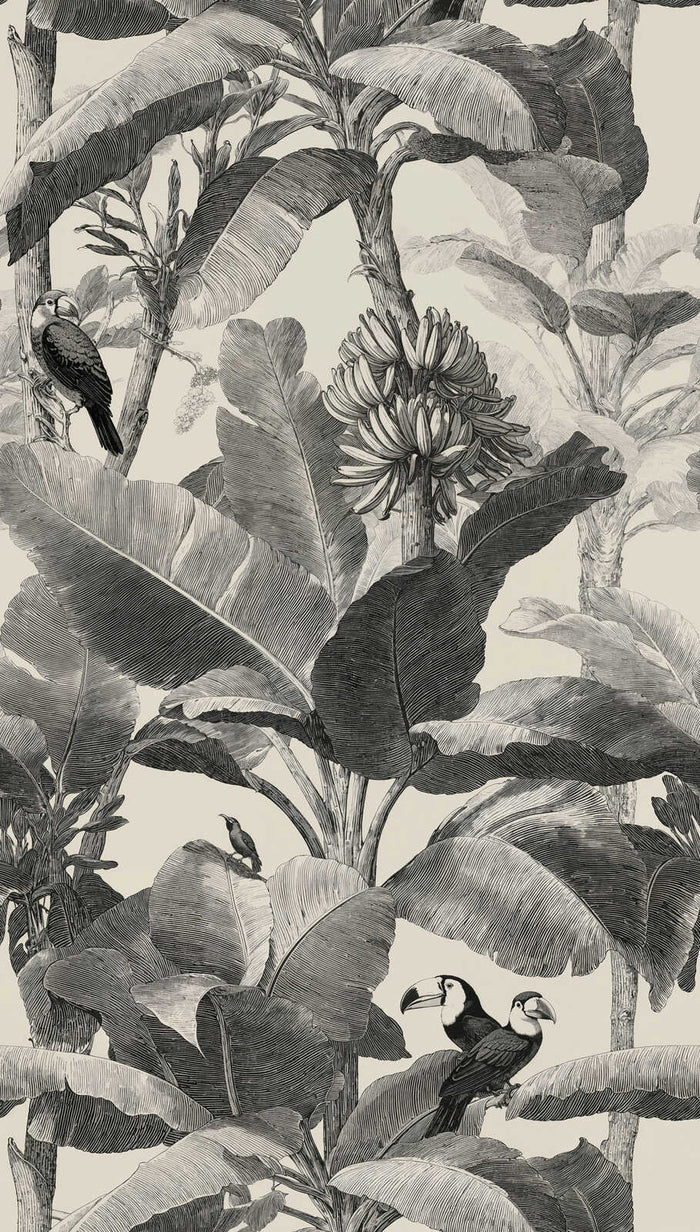 The Wall 4 - Wallpaper Panel - Monochrome Jungle
