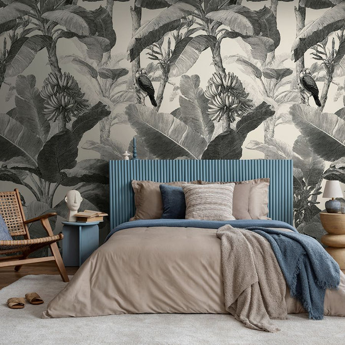The Wall 4 - Wallpaper Panel - Monochrome Jungle