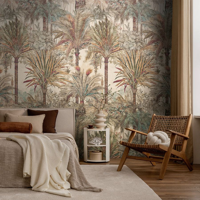 The Wall 4 - Wallpaper Panel - Subtle Palms