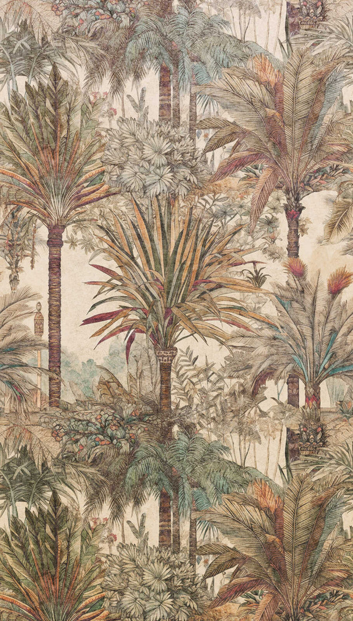 The Wall 4 - Wallpaper Panel - Subtle Palms