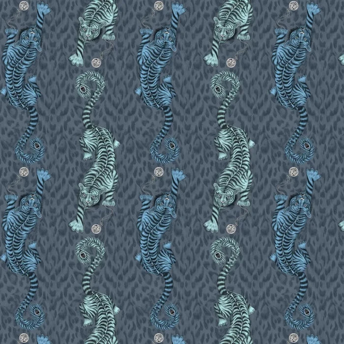 Tigris Wallpaper - Navy