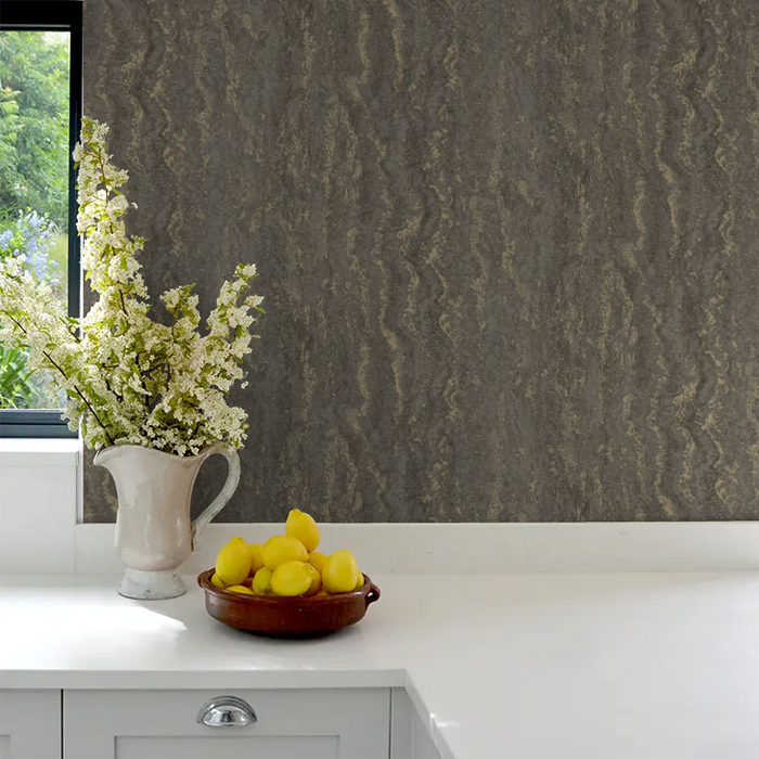 Tinos Marble Wallpaper - Charcoal
