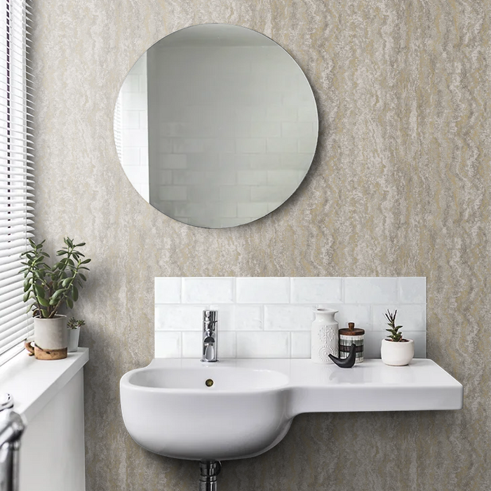 Tinos Marble Wallpaper - Grey