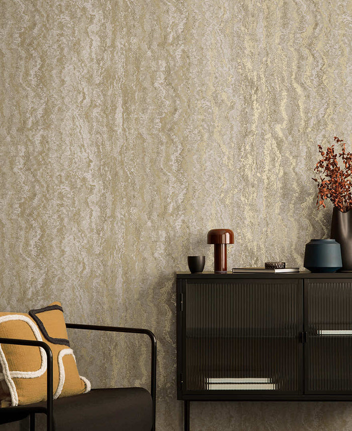 Tinos Marble Wallpaper - Taupe