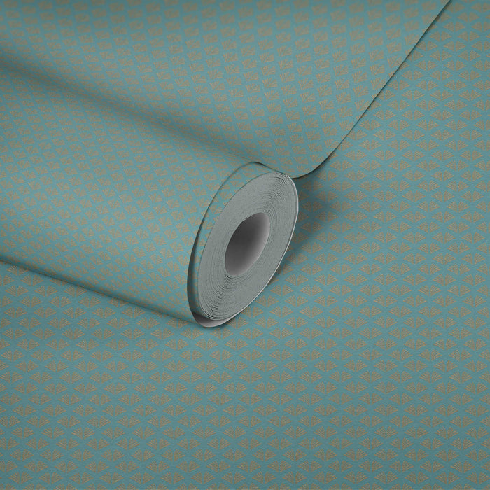 Tiny Wings - Art Deco Wallpaper  - Aqua