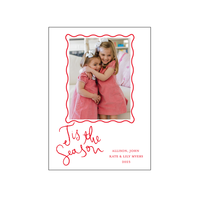 tis the season in hand lettering | holiday card | digital print