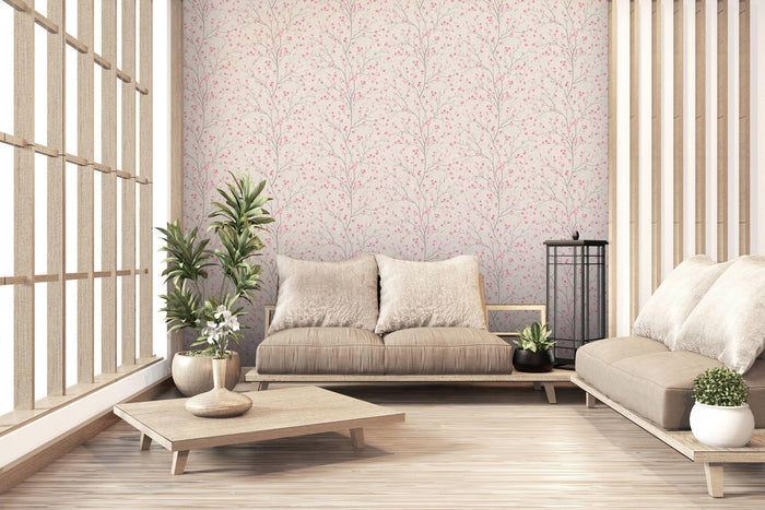 Tokyo Cherry Blossom Wallpaper - Blush