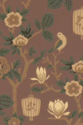 Tokyo Tea Party Wallpaper - Rioja Red