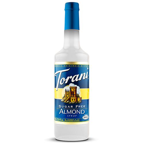 Torani Sugar Free Almond Syrup - 750 ml Bottle-Syrups-torani-Restaurant Supply Drop