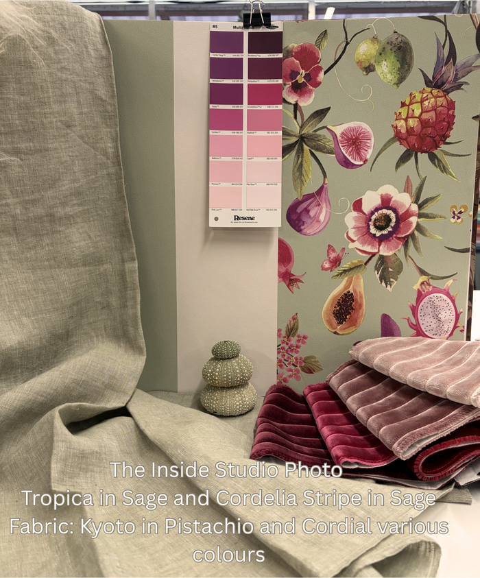 Tropica – Fruit & Floral Wallpaper – Sage