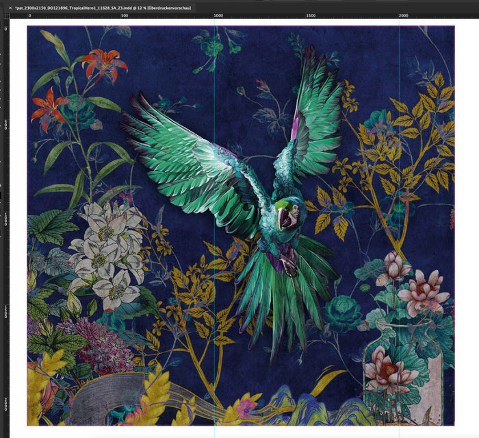 Tropical Hero - Daytime - Custom Sized Wallpaper Mural (per m2)
