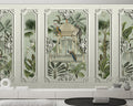 Tropical Oasis Pavilion - Custom Sized Wallpaper Mural (per m2)