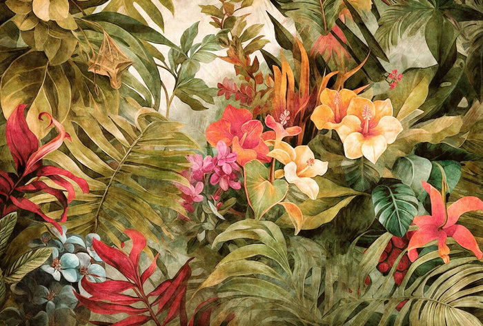 Tropique 2 Mural Custom Sized Wallpaper Mural (per m2)