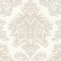 Two Toned Damask Wallpaper - Cream