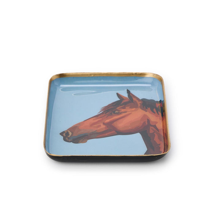 Two's Co. Horse Country Metal Trinket / Desk Trays