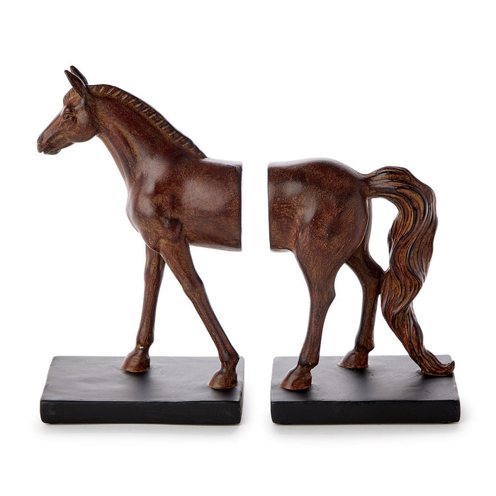 Two's Company Horse Bookends