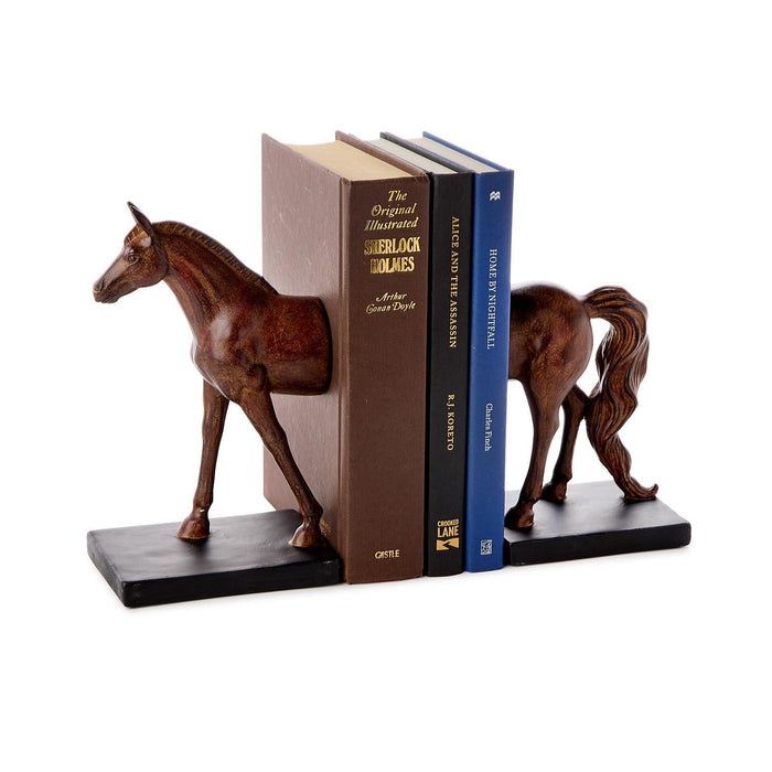 Two's Company Horse Bookends
