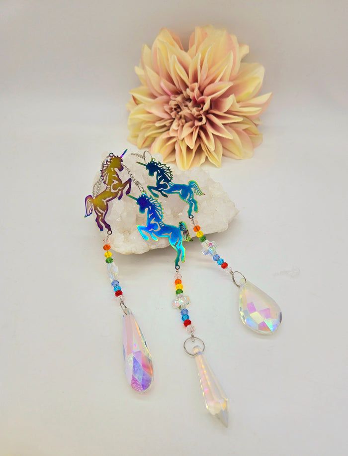 Unicorn Rainbow Prism Suncatcher's (Variety)