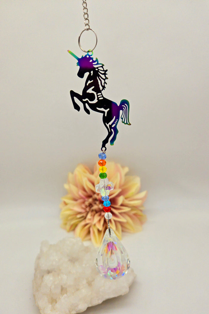 Unicorn Rainbow Prism Suncatcher's (Variety)
