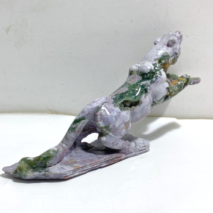 Unique Ocean Jasper Leopard Panther Crystal Carving -Wholesale Crystals