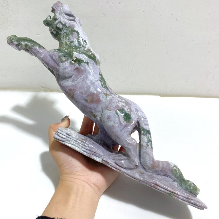 Unique Ocean Jasper Leopard Panther Crystal Carving -Wholesale Crystals