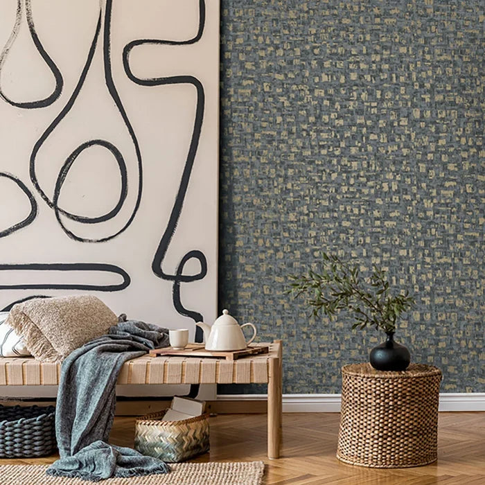 Valora Blocks Wallpaper - Blue