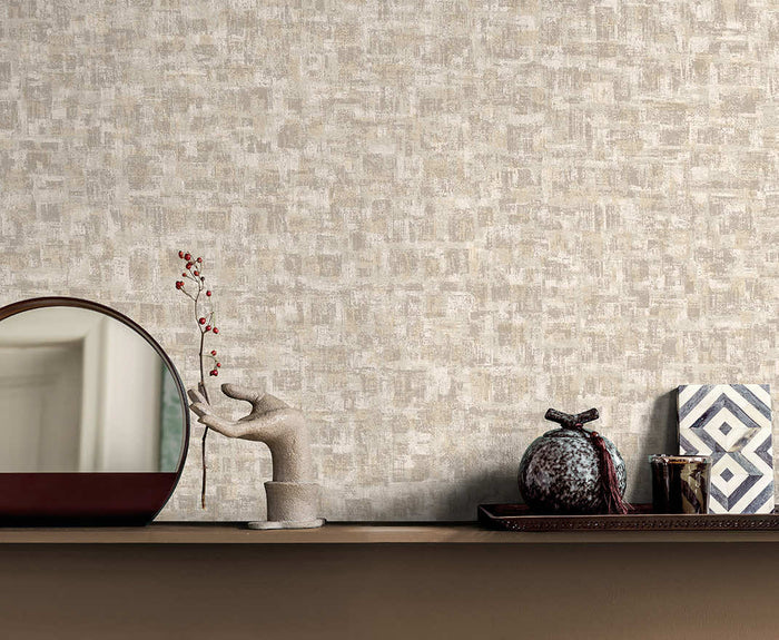 Valora Blocks Wallpaper - Dove
