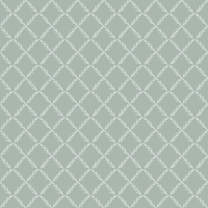 Vide - Leafy Geo Wallpaper - Green