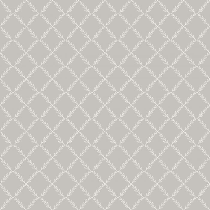Vide - Leafy Geo Wallpaper - Grey