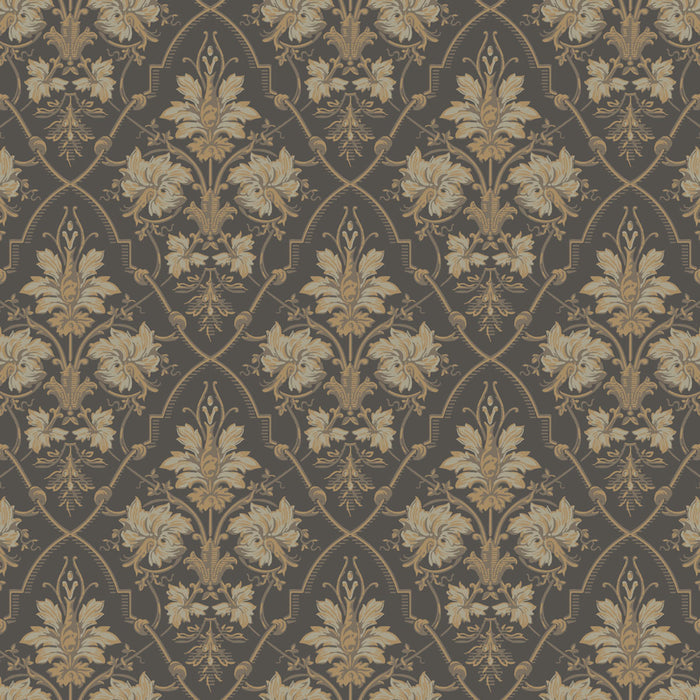 Viktoria Historical Wallpaper – Black
