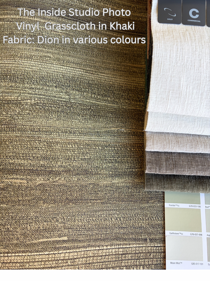 Vinyl Grasscloth Wallpaper - Khaki