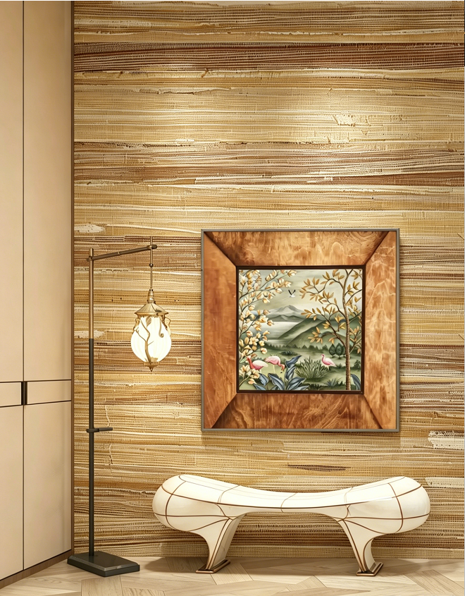 Vinyl Grasscloth Wallpaper - Natural