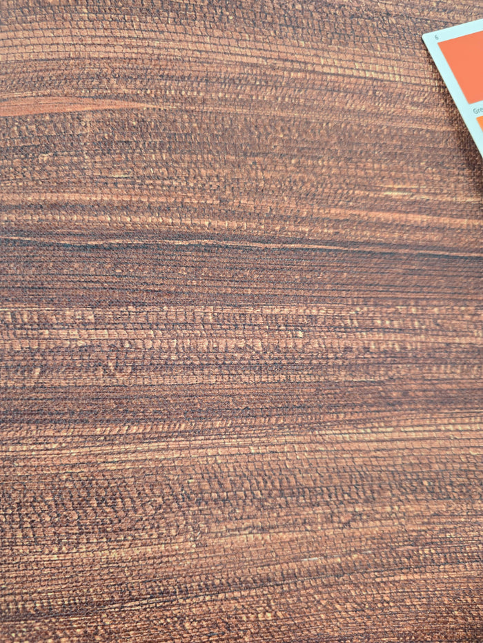 Vinyl Grasscloth Wallpaper - Terracotta