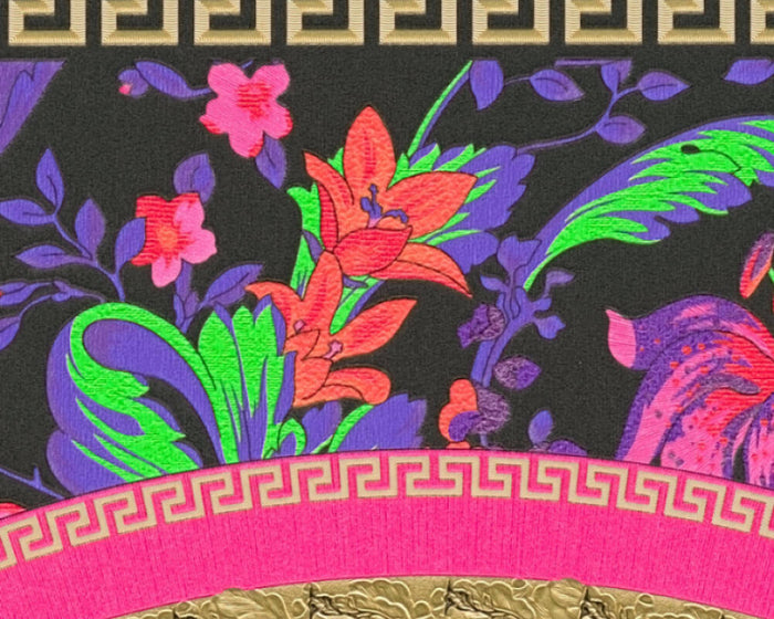 Versace Virtuoso Wallpaper - 5 Colours - Bright