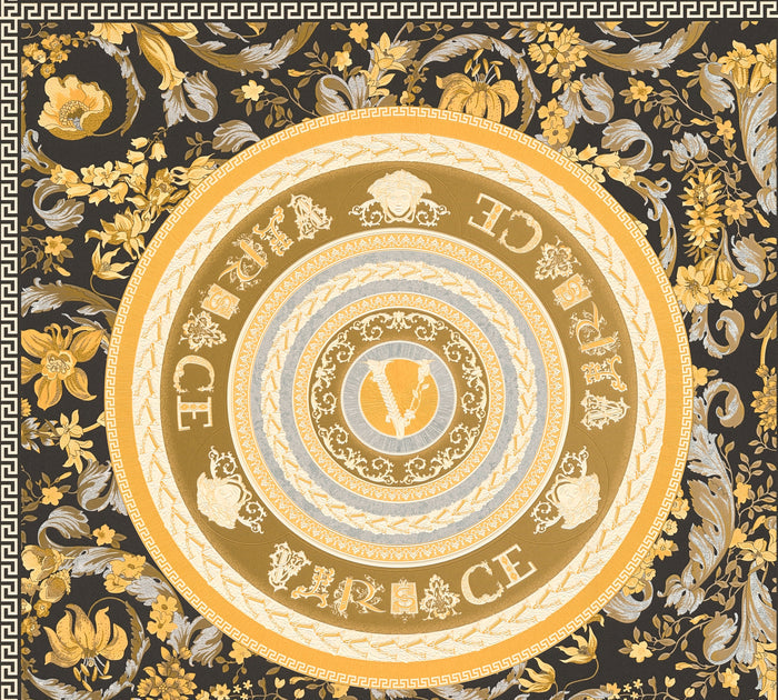 Versace Virtuoso Wallpaper - Black & Gold