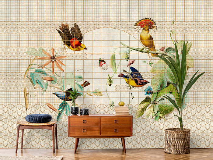 Voliere M - Custom Sized Wallpaper Mural (per m2)